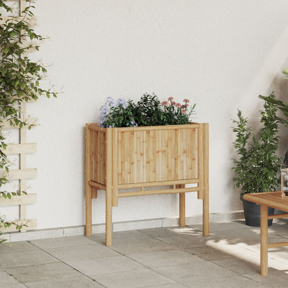 Produktbild för Höjd bädd Brun 70 x 35 x 70 cm Bambu