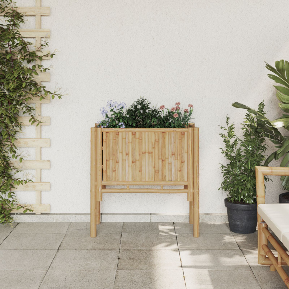 Produktbild för Höjd bädd Brun 70 x 35 x 70 cm Bambu
