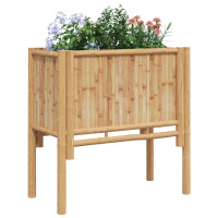 Produktbild för Höjd bädd Brun 70 x 35 x 70 cm Bambu