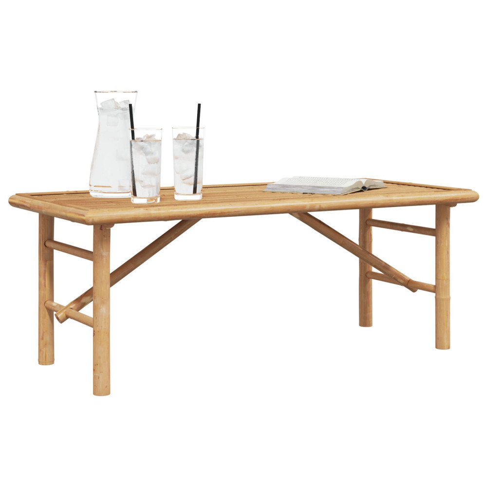 Produktbild för Kaffeebord Brun 110 x 50 x 43 cm Bambu