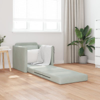 Produktbild för Soffsäng Ljusgrå 74 x 77 x 81 cm Sammet