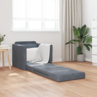 Produktbild för Soffsäng Mörkgrå 74 x 77 x 81 cm Sammet