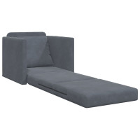 Produktbild för Soffsäng Mörkgrå 74 x 77 x 81 cm Sammet