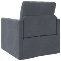 Produktbild för Soffsäng Mörkgrå 74 x 77 x 81 cm Sammet