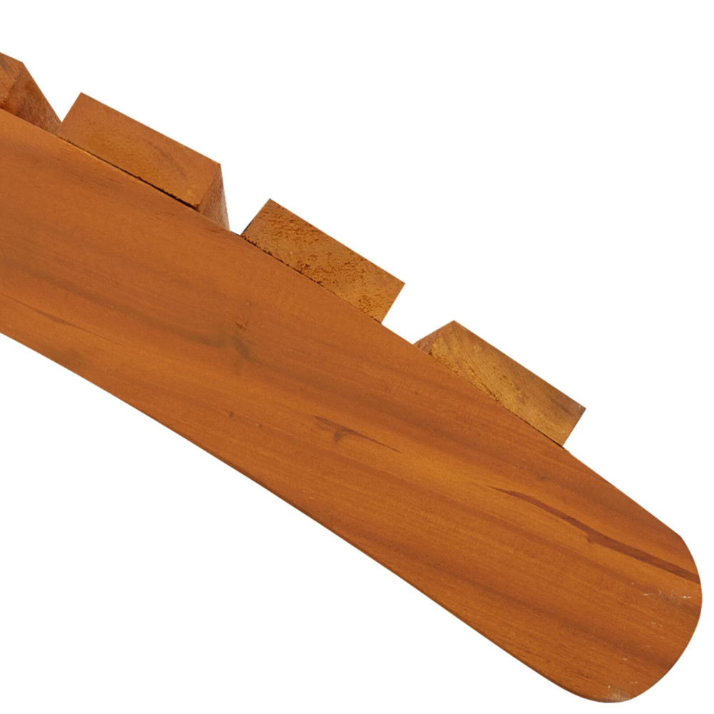 Produktbild för Solsäng 2 pcs Brun 55 x 184 x 64cm Massivt Akaciaträ