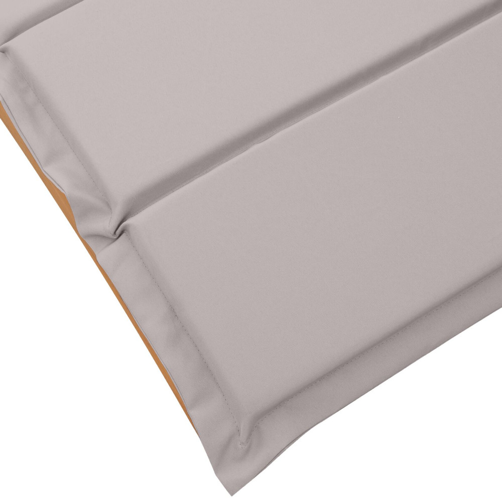 Produktbild för Solsäng med kudde 2 pcs Taupe Massivt Akaciaträ
