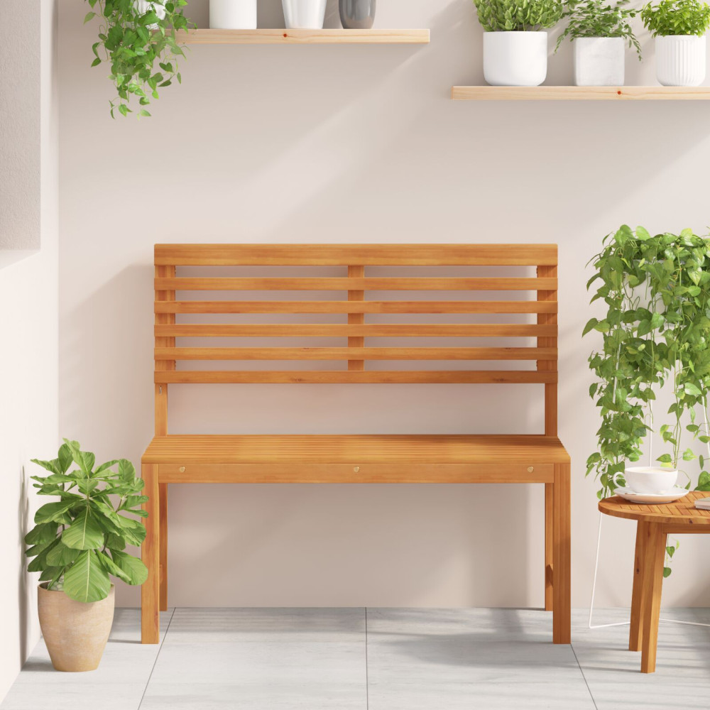 Produktbild för Trädgård Stol Brun 100 x 50 x 91cm Massivt akaciaträ