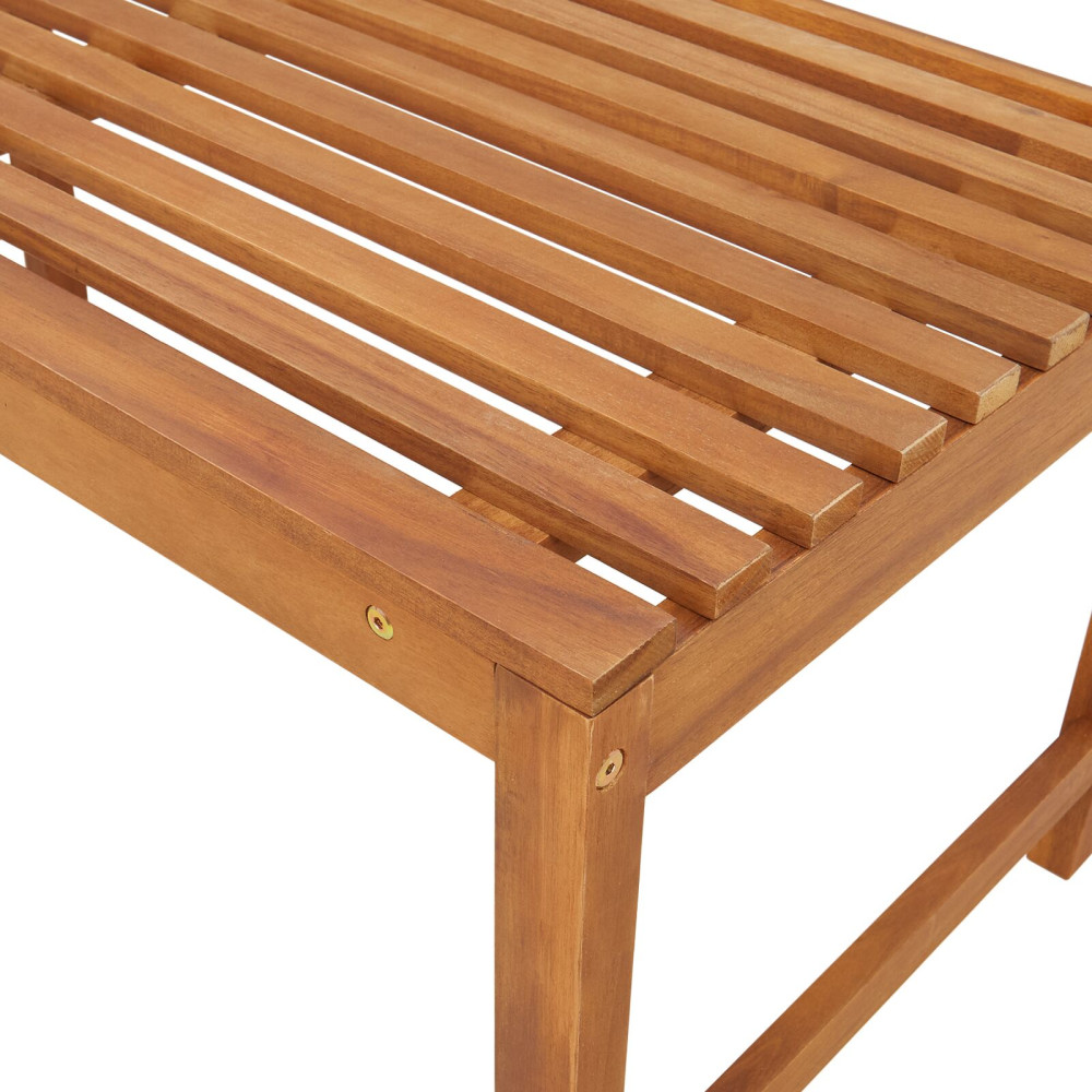 Produktbild för Trädgård Stol Brun 100 x 50 x 91cm Massivt akaciaträ