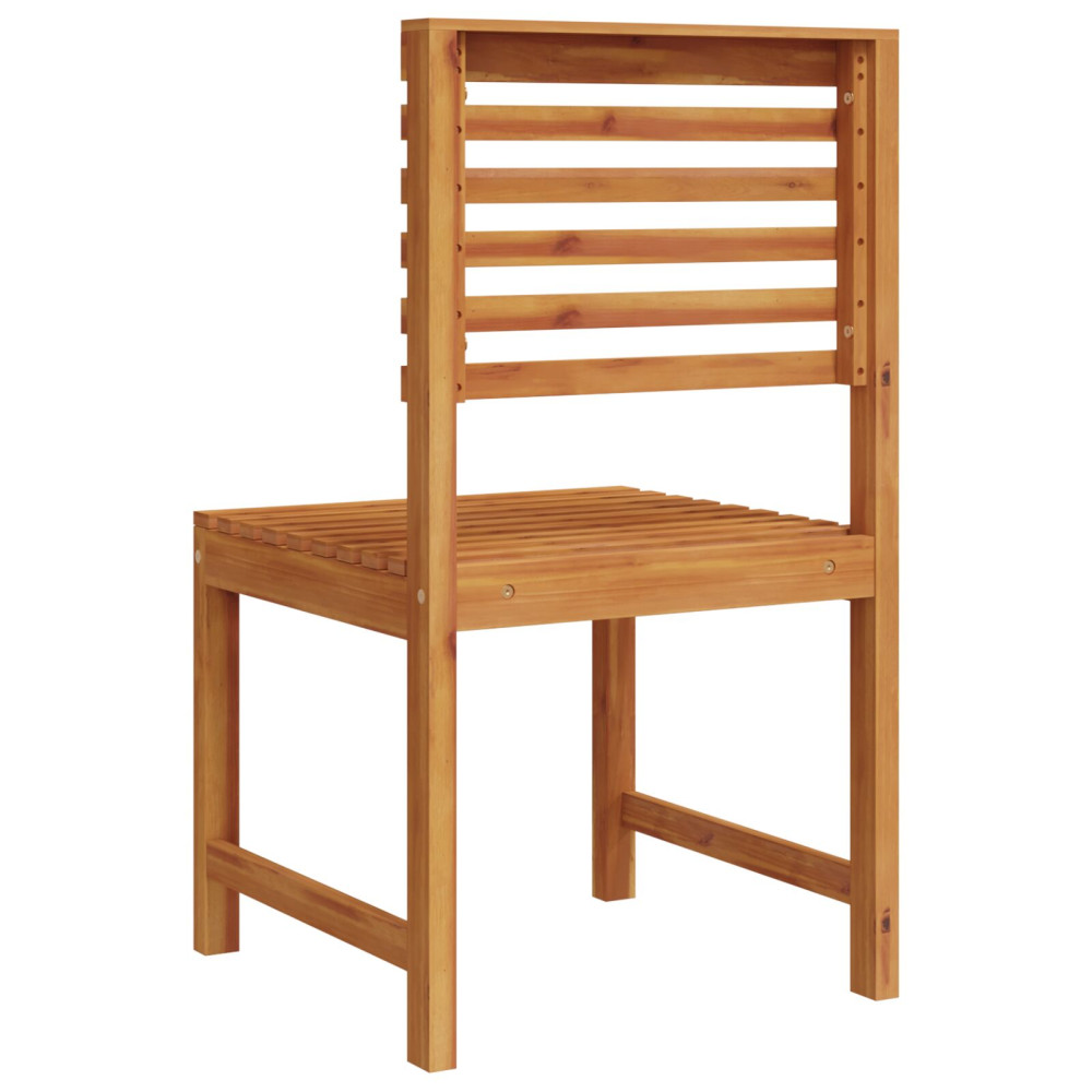Produktbild för Trädgård Stol 2 pcs Brun 50 x 50 x 91cm Massivt akaciaträ