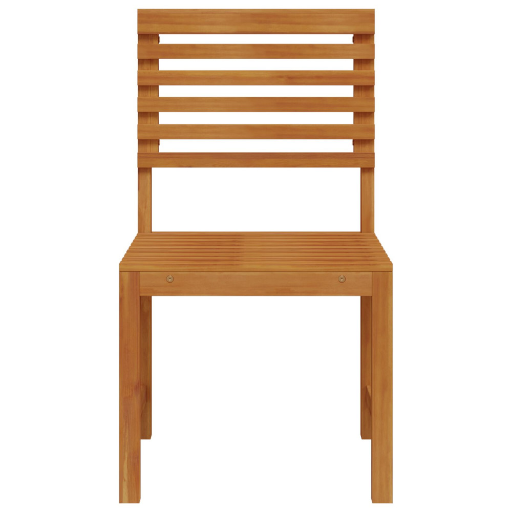 Produktbild för Trädgård Stol 2 pcs Brun 50 x 50 x 91cm Massivt akaciaträ
