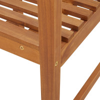 Produktbild för Trädgård Stol 2 pcs Brun 50 x 50 x 91cm Massivt akaciaträ
