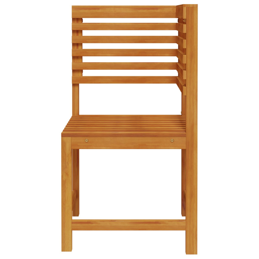 Produktbild för Trädgård Stol Brun 50 x 50 x 91cm Massivt akaciaträ