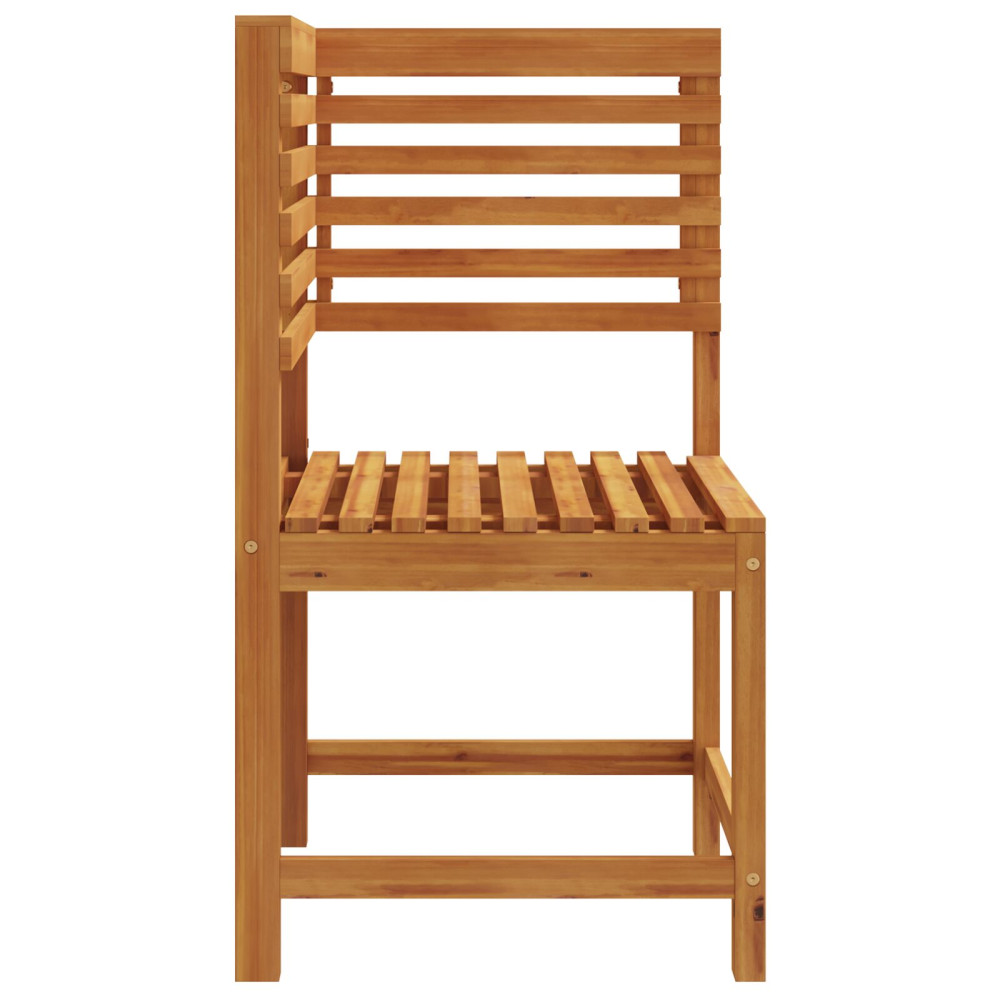 Produktbild för Trädgård Stol Brun 50 x 50 x 91cm Massivt akaciaträ