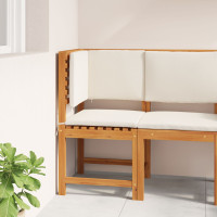 Produktbild för Trädgård Stol med kudde Brun 50 x 50 x 91cm Massivt akaciaträ