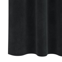 Produktbild för Mörkläggningsgardiner 2 pcs Svart 140 x 140 cm Sammet