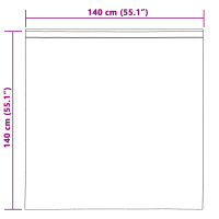 Produktbild för Mörkläggningsgardiner 2 pcs Svart 140 x 140 cm Sammet