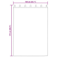 Produktbild för Mörkläggningsgardiner 2 pcs Svart 140 x 175 cm Sammet