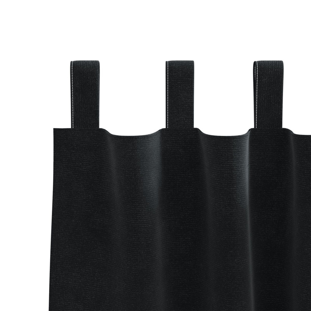 Produktbild för Mörkläggningsgardiner 2 pcs Svart 140 x 260 cm Sammet