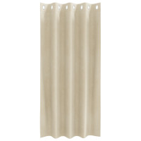 Produktbild för Mörkläggningsgardiner 2 pcs Kräm 140 x 175 cm Sammet