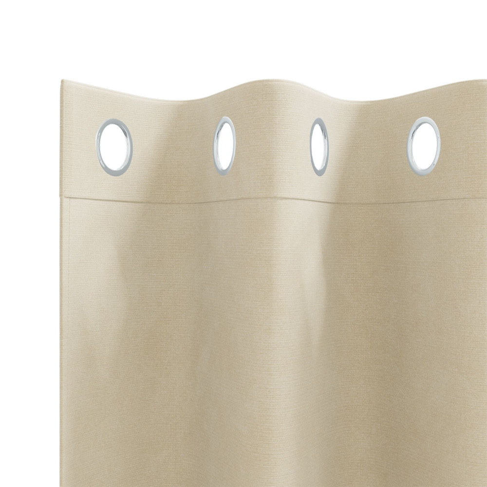 Produktbild för Mörkläggningsgardiner 2 pcs Kräm 140 x 175 cm Sammet