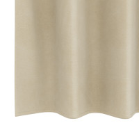 Produktbild för Mörkläggningsgardiner 2 pcs Kräm 140 x 175 cm Sammet