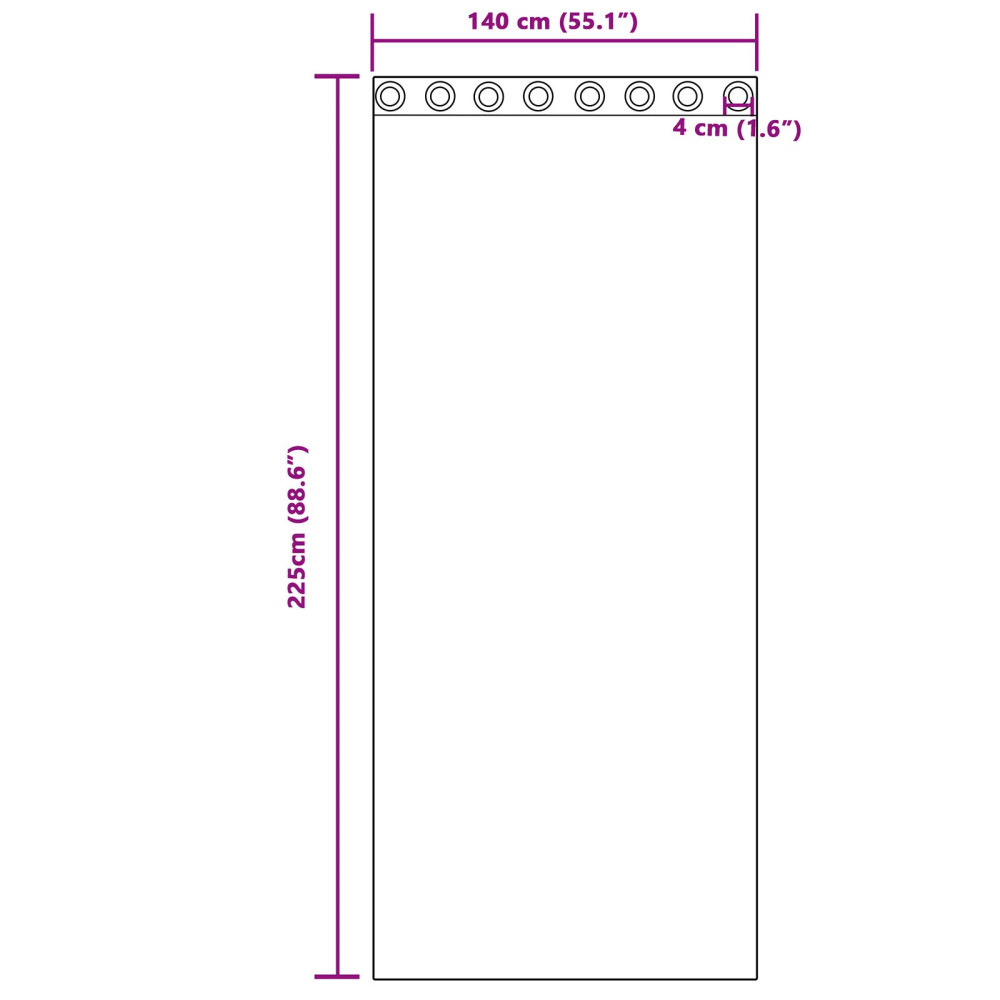 Produktbild för Mörkläggningsgardiner 2 pcs Kräm 140 x 225 cm Sammet