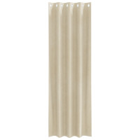 Produktbild för Mörkläggningsgardiner 2 pcs Kräm 140 x 245 cm Sammet