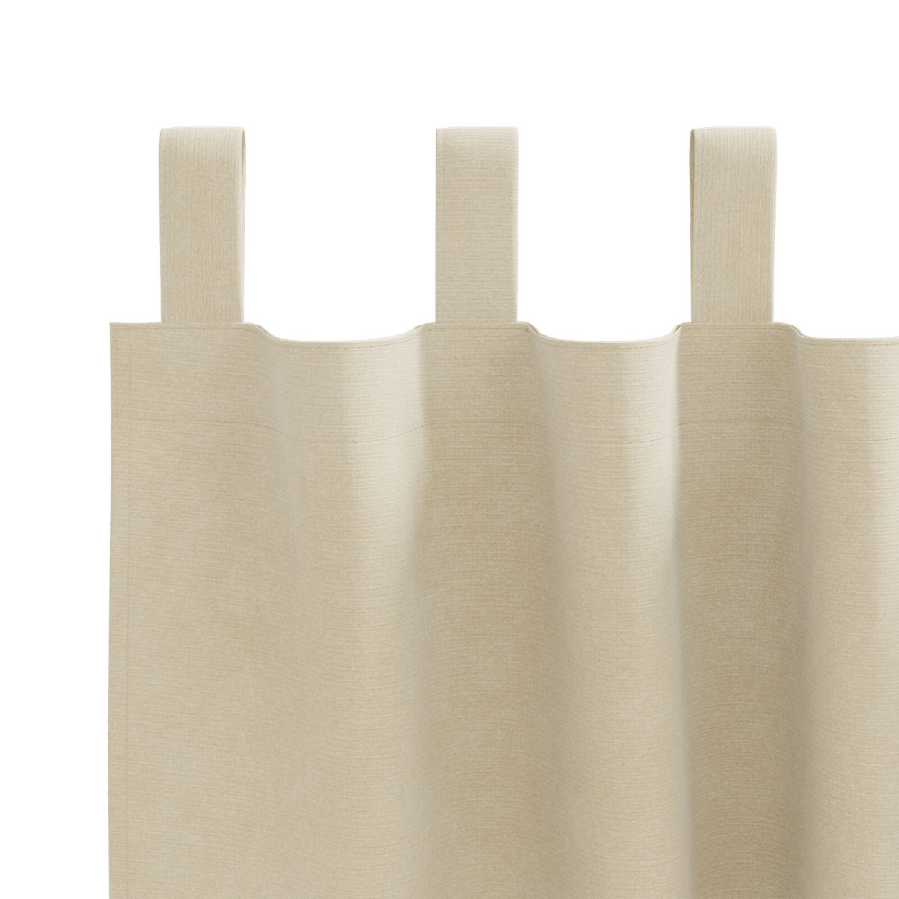 Produktbild för Mörkläggningsgardiner 2 pcs Kräm 140 x 140 cm Sammet