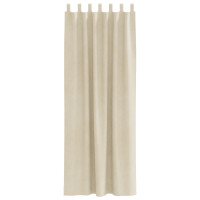 Produktbild för Mörkläggningsgardiner 2 pcs Kräm 140 x 260 cm Sammet