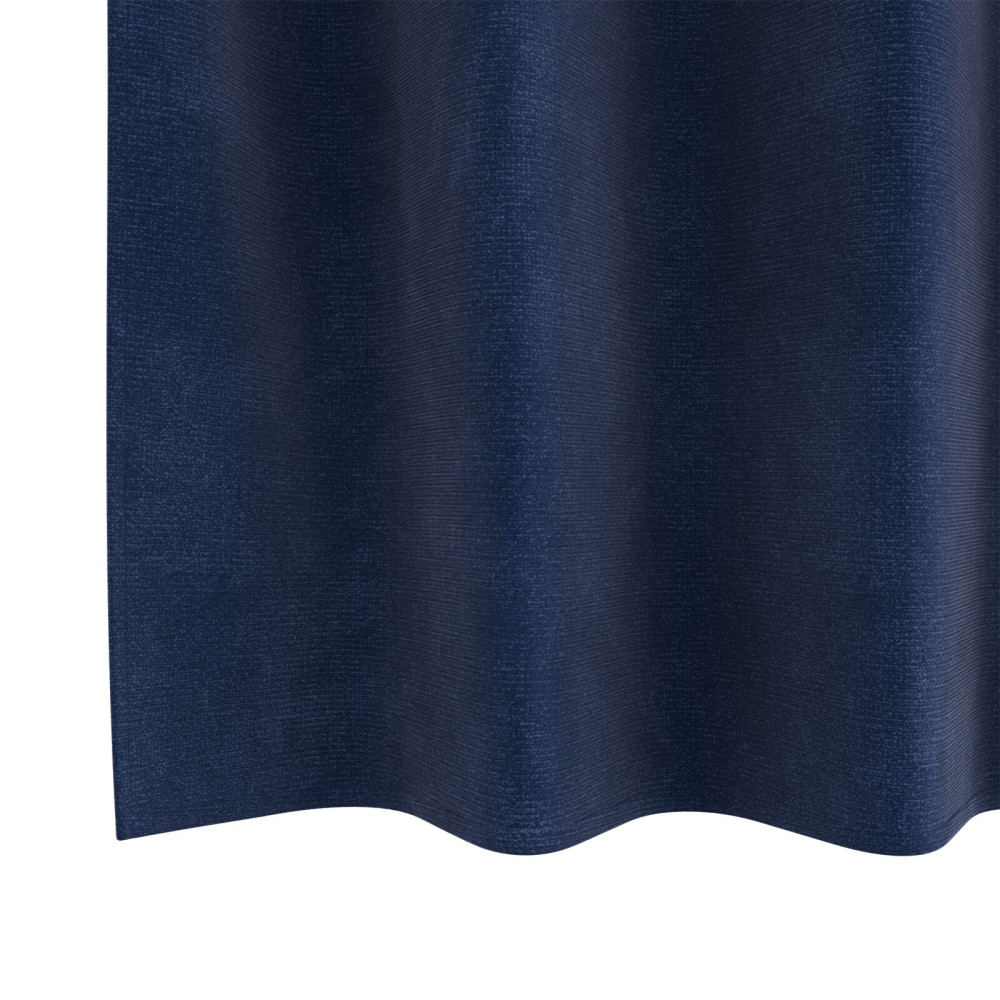 Produktbild för Mörkläggningsgardiner 2 pcs Mörkblå 140 x 225 cm Sammet