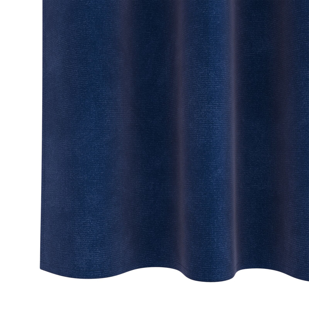 Produktbild för Mörkläggningsgardiner 2 pcs Mörkblå 140 x 245 cm Sammet