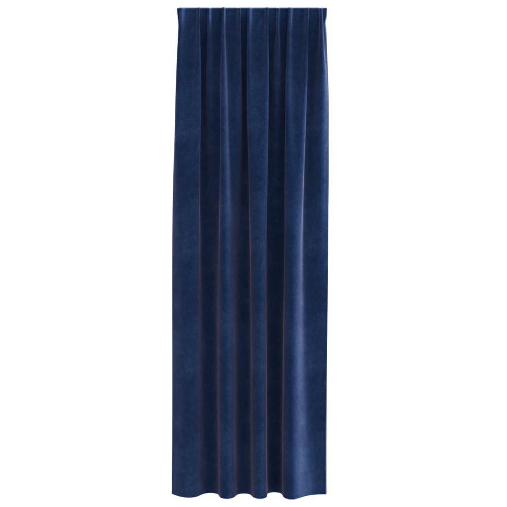 Produktbild för Mörkläggningsgardiner 2 pcs Mörkblå 140 x 260 cm Sammet