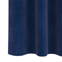 Produktbild för Mörkläggningsgardiner 2 pcs Mörkblå 140 x 260 cm Sammet
