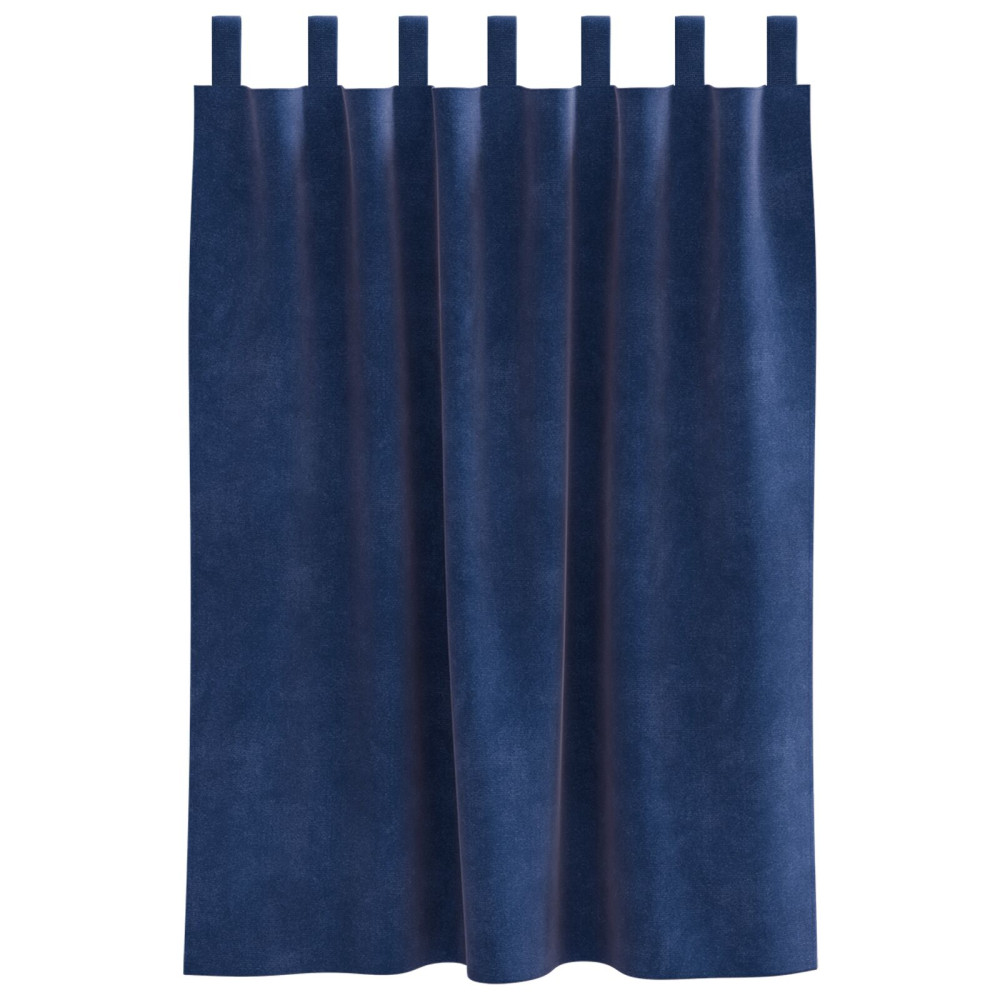 Produktbild för Mörkläggningsgardiner 2 pcs Mörkblå 140 x 140 cm Sammet