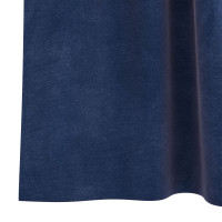 Produktbild för Mörkläggningsgardiner 2 pcs Mörkblå 140 x 140 cm Sammet
