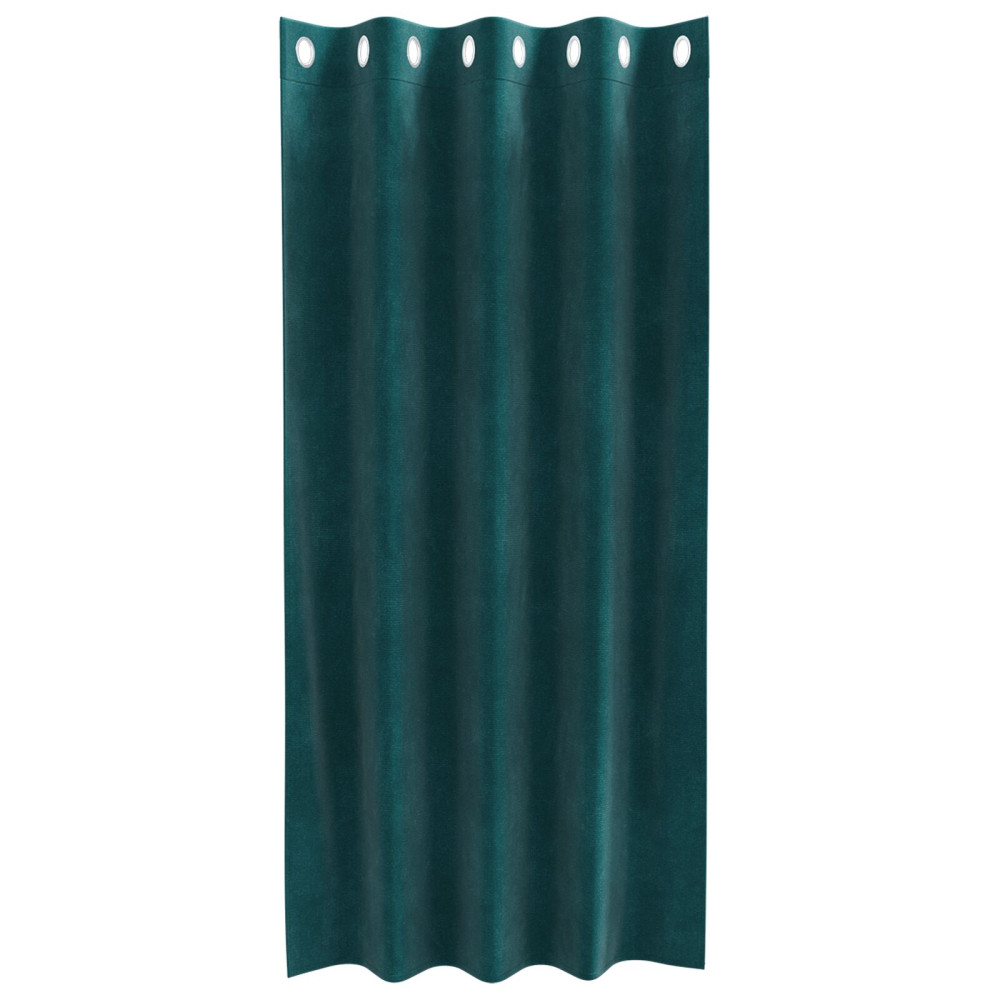 Produktbild för Mörkläggningsgardiner 2 pcs Mörkgrön 140 x 175 cm Sammet