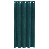 Produktbild för Mörkläggningsgardiner 2 pcs Mörkgrön 140 x 175 cm Sammet
