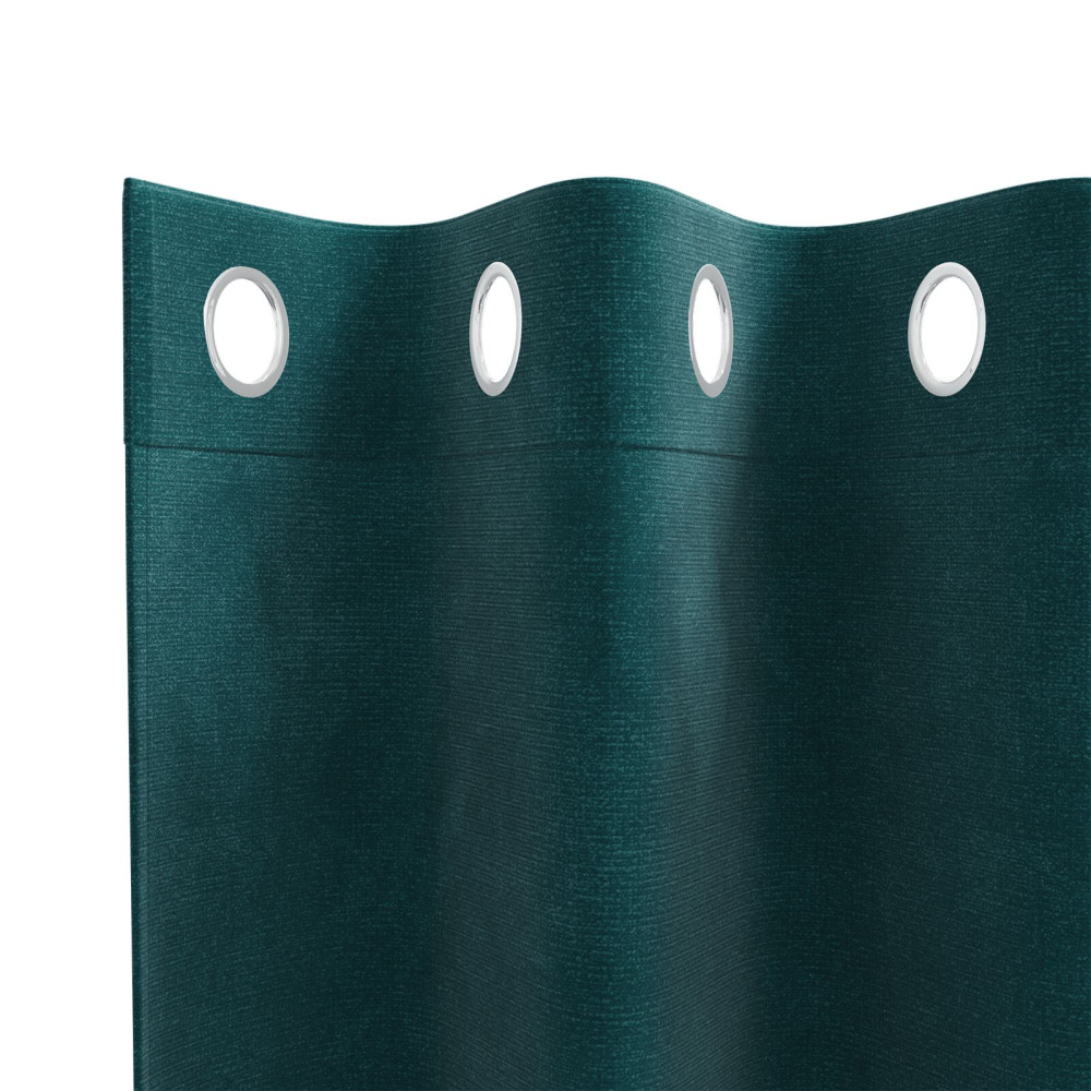 Produktbild för Mörkläggningsgardiner 2 pcs Mörkgrön 140 x 225 cm Sammet