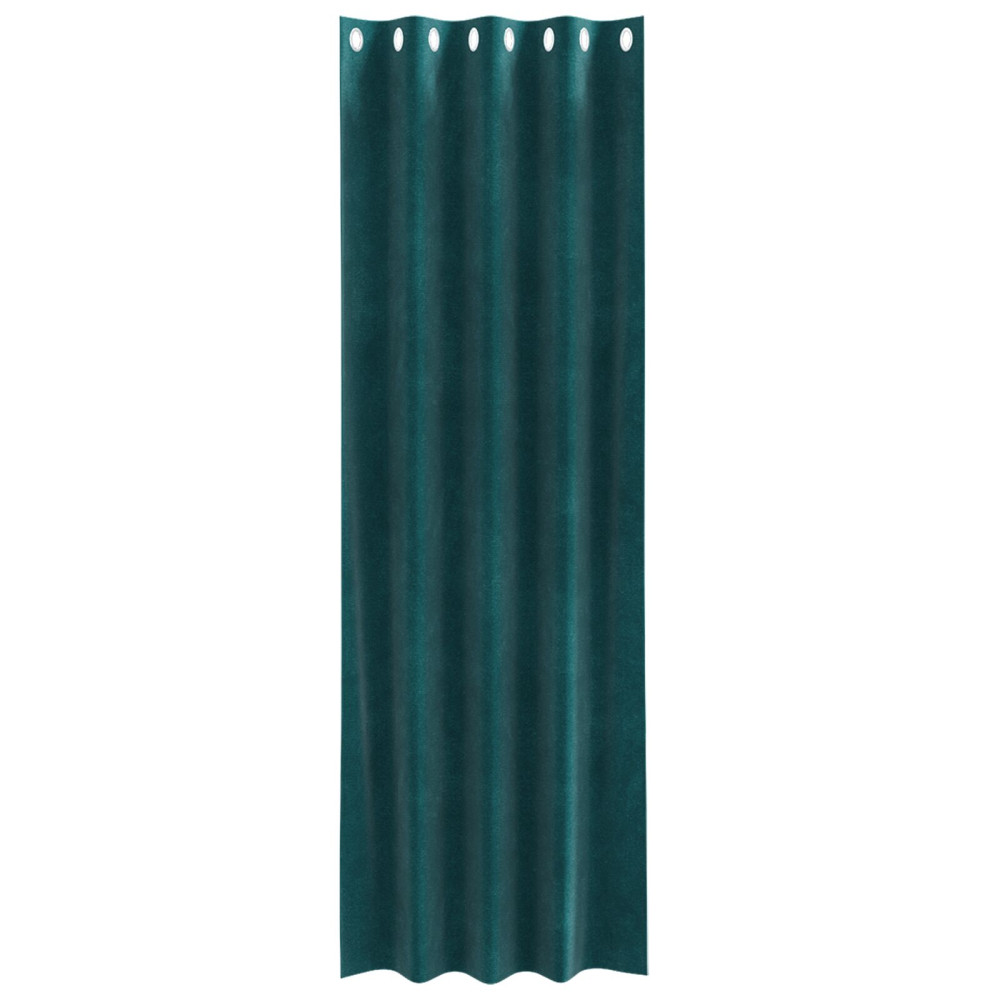 Produktbild för Mörkläggningsgardiner 2 pcs Mörkgrön 140 x 245 cm Sammet