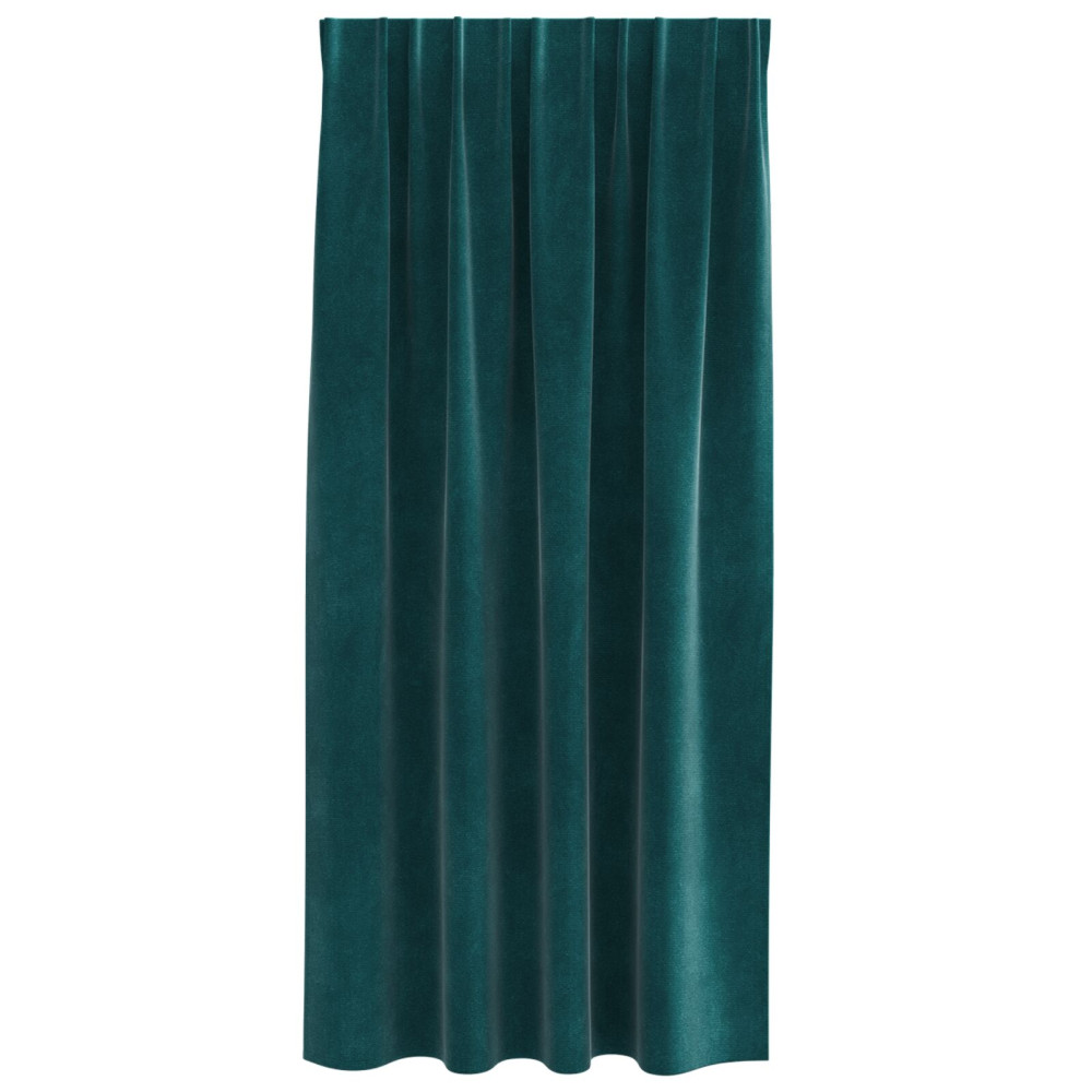 Produktbild för Mörkläggningsgardiner 2 pcs Mörkgrön 140 x 175 cm Sammet