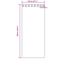 Produktbild för Mörkläggningsgardiner 2 pcs Mörkgrå 140 x 260 cm Sammet