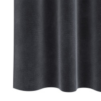 Produktbild för Mörkläggningsgardiner 2 pcs Mörkgrå 140 x 225 cm Sammet