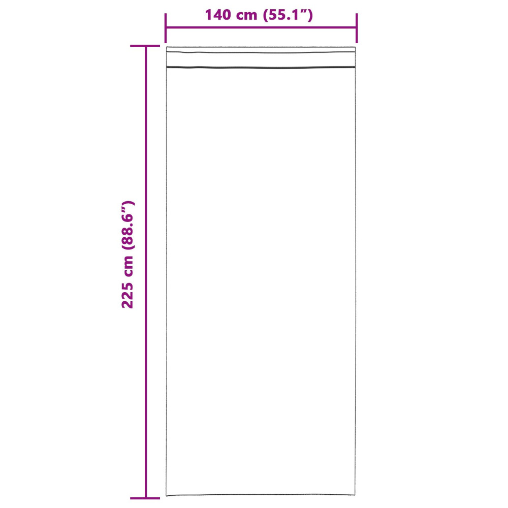 Produktbild för Mörkläggningsgardiner 2 pcs Mörkgrå 140 x 225 cm Sammet