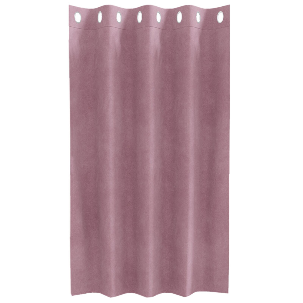 Produktbild för Mörkläggningsgardiner 2 pcs Mörkrosa 140 x 140 cm Sammet