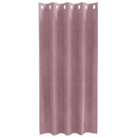Produktbild för Mörkläggningsgardiner 2 pcs Mörkrosa 140 x 175 cm Sammet