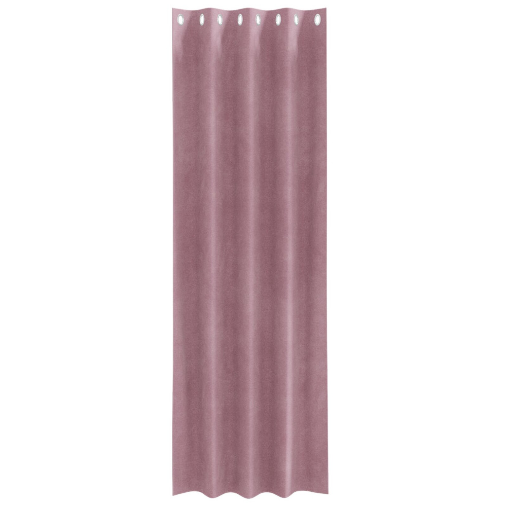Produktbild för Mörkläggningsgardiner 2 pcs Mörkrosa 140 x 260 cm Sammet