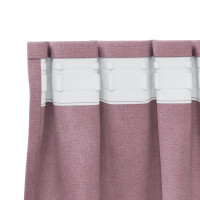Produktbild för Mörkläggningsgardiner 2 pcs Mörkrosa 140 x 175 cm Sammet