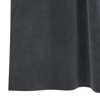 Produktbild för Mörkläggningsgardiner 2 pcs Ljusgrå 140 x 260 cm Sammet