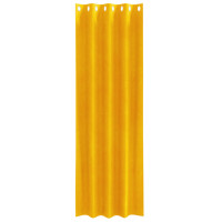 Produktbild för Mörkläggningsgardiner 2 pcs Senapsgul 140 x 225 cm Sammet