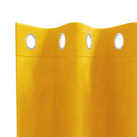 Produktbild för Mörkläggningsgardiner 2 pcs Senapsgul 140 x 260 cm Sammet